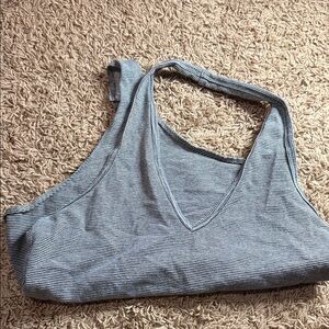 Avec Les Filles Striped V-Neck Thonged Bodysuit